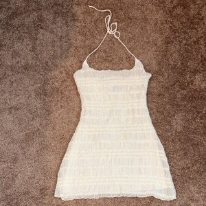 White Fox Boutique Cream Mini Dress